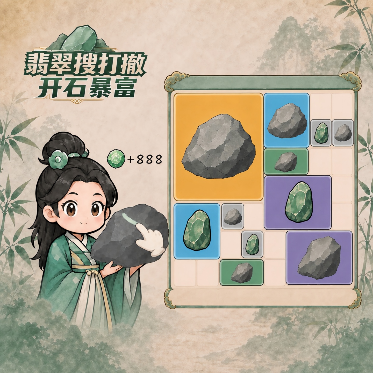 翡翠搜打撤：开石暴富